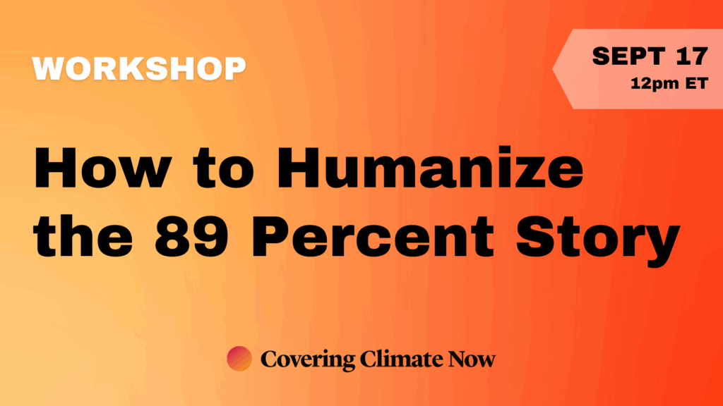 Workshop: How to Humanize the 89 Percent Story